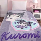 Taç Lisanslı Tek Kişilik Çocuk Battaniye (160x220)-Kuromi Fun - 2