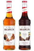 Monin Karamel Şurubu 700 ml + Chocolate Çikolata Şurubu 700 Ml - 1