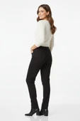 Kadın Siyah Kanvas Likralı Pantolon BGL-ST04889 thumbnail 4