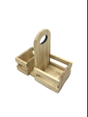 Ahşap Doğal Baharatlık Yağdanlık ve Peçetelik Takımı(SET)(KAVAK-IHLAMUR) Ahşap Rengi 1 SET thumbnail 6