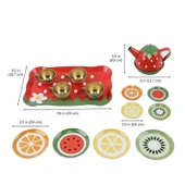 18 Parça Metal Oyuncak Çay Seti - 4