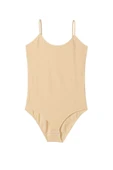 İp Askılı Kadın Çıtçıtlı Body Ten Rengi - 1