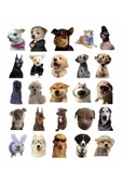 Sevimli Köpek Çıkartmaları Laptop Notebook Tablet Sticker Seti - 2
