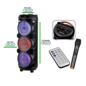 Auris ARS-KLN70 Profesyonel (3x8 İnç) 120W Dev Boy Bluetooth Parti Hoparlörü - RGB Işıklı - 1