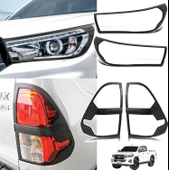 Arka Stop çerçevesi Far Çerçevesi Seti SiyahToyota Hilux 2015-2019  4wd  lere Uygundur thumbnail 1