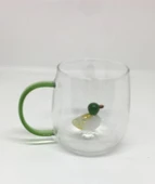 Lebron Kupa Cam Bardak Içi Cam Figürlü Yeşil Kaktüs thumbnail 2