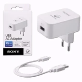 SONY Cycle Energy 2.1A (CP-AD2) Şarj Aleti - Kablo (Micro USB) + Şarj Adaptörü - 1