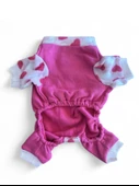 Pinky Hearts Polar Köpek Tulum Pijama - 5