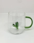 Lebron Kupa Cam Bardak Içi Cam Figürlü Yeşil Kaktüs thumbnail 1