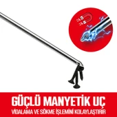 WORKPRO WP200533 7 Parça CR-V Manyetik Profesyonel Tornavida Seti - 4