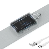 KUMANDALI - ZAMAN - IŞIK GÜCÜ AYARLI METAL ASKILI - USB ŞARJLI LAMBA FENER 20SMD LED (5284) thumbnail 4