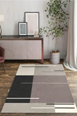 cmn home Dekoratif Özel Tasarım Yıkanabilir,İnce, Kaymaz Tabanlı, Modern Salon Halısı, Mutfak Halısı, Yolluk - 1