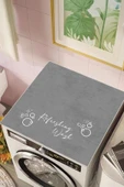 cmn home Kaymaz Tabanlı Çamaşır Makinesi Örtüsü Modern Kullanışlı Yıkanabilir Mat ÇMŞ12 - 4