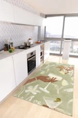 cmn home Dekoratif Özel Tasarım mutfak halısı, Yıkanabilir,İnce, leke tutmaz, Kaymaz tabanlı - 3
