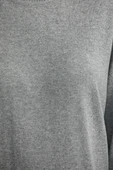 Bisiklet Yaka Yünlü Basic Triko Kazak - Gri thumbnail 4