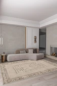 cmn home Dekoratif Özel Tasarım Yıkanabilir,İnce, Kaymaz Tabanlı, Modern Salon Halısı, Mutfak Halısı, Yolluk - 3