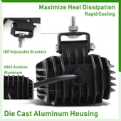 Offroad sis lambası  beyaz-amber çakarsız 40w 12-30v adet / LASS298 thumbnail 3