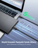 UGREEN USB-A 3.0 Data Kablosu 1 Metre, Siyah, 10370 thumbnail 2