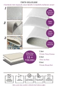Aslan Home Dekoratif Yıkanabilir,İnce, Kaymaz Tabanlı Yolluk, Modern Salon Halısı, Mutfak Halısı, Yolluk - 6