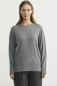 Bisiklet Yaka Yünlü Basic Triko Kazak - Gri thumbnail 2