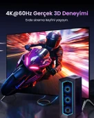 UGREEN 4K 60Hz DisplayPort to HDMI Örgülü Kablo, 2m, 15774 - 3