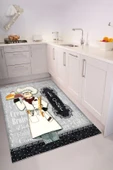 cmn home Dekoratif Özel Tasarım mutfak halısı, Yıkanabilir,İnce, leke tutmaz, Kaymaz tabanlı - 2