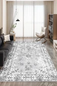 cmn home Dekoratif Özel Tasarım Yıkanabilir,İnce, Kaymaz Tabanlı, Modern Salon Halısı, Mutfak Halısı, Yolluk - 2