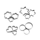 12 Adet Paslanmaz Çelik Kurabiye Kalıbı Seti thumbnail 1