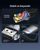 UGREEN 4K 60Hz DisplayPort to HDMI Örgülü Kablo, 2m, 15774 - 6