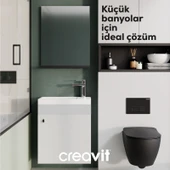 Elmas Lavabo Dolabı 45 cm Beyaz thumbnail 2