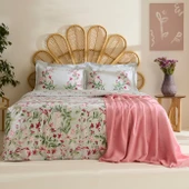 Karaca Home Madison %100 Pamuk Çift kişilik Nevresim Pike Takımı Pembe thumbnail 1