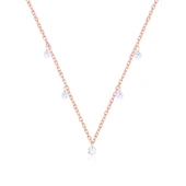 EMILIANO JEWELLERY SİLVER 925 AYAR ZİRKON TAŞLI YUVARLAK TAŞLI  KOLYE - 1