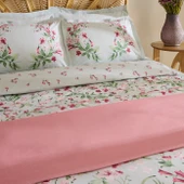 Karaca Home Madison %100 Pamuk Çift kişilik Nevresim Pike Takımı Pembe thumbnail 2