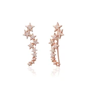 EMILIANO JEWELLERY SİLVER 925 AYAR ZİRKON TAŞLI YILDIZ KÜPE - 1