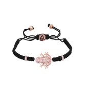 EMILIANO JEWELLERY 925 AYAR GÜMÜŞ KURBAĞA MAKROME BİLEKLİK - 1