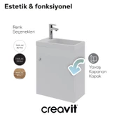 Elmas Lavabo Dolabı 45 cm Beyaz thumbnail 4