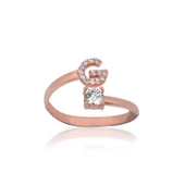 Zirkon Taşlı Pırlanta Montür Rose Altın Kaplama G Harfli Gümüş Yüzük jwlera.com da! Rose kaplama harf gümüş yüzük trendlerini yakından takip edin. Detaylı bilgi için hemen tıkla! - 1