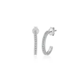 EMILIANO JEWELLERY 925 AYAR DESENLİ KÜPE - 1