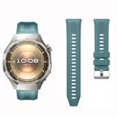 Sneezy Huawei Watch GT6 Pro 46mm İle Uyumlu Spor Silikon Metal Tokalı Soft Saat Kordonu  Mavi thumbnail 4