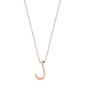 Taşsız Nazar Boncuklu J Harfi Rose Kaplama Gümüş Kolye jwlera.com da! Rose kaplama harf gümüş kolye trendlerini yakından takip edin. Detaylı bilgi için hemen tıkla! - 1