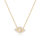 EMILIANO JEWELLERY 925 AYAR GÜMÜŞ GÖZ OBJELİ KOLYE - 1