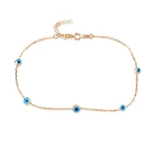 EMILIANO JEWELLERY 925 AYAR GÜMÜŞ 5  GÖZLU  HALHAL - 1