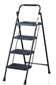 Perilla 51404 Stepla Geniş 4 Basamaklı Katlanır Merdiven Eurotower Siyah thumbnail 1