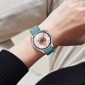 Sneezy Huawei Watch GT6 46mm İle Uyumlu Spor Silikon Metal Tokalı Soft Saat Kordonu  Mavi thumbnail 6