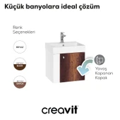 Font Lavabo Dolabı 50 cm Beyaz-Bakır thumbnail 4