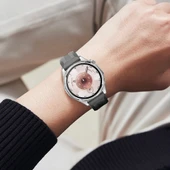 Sneezy Huawei Watch GT6 46mm İle Uyumlu Spor Silikon Metal Tokalı Soft Saat Kordonu  Koyu Gri thumbnail 6