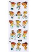 Sticker Kabartmalı Sticker Defter Planlayıcı Etiket (cb535) 16x7 cm- Sporcu Çocuklar thumbnail 1