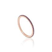 EMILIANO JEWELLERY SİLVER 925 AYAR ZİRKON TAŞLI YÜZÜK - 1