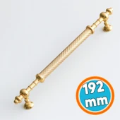 Mobilya Mutfak Çekmece Dolabı Dolap Kapak Kulpları Kulbu Altın Gold Metal Kulp 192 mm-19.2 cm thumbnail 1