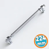 Mobilya Çekmece Mutfak Dolabı Dolap Kulpları Kulbu Krom Çizgili Metal Kulp Kulpu 224 mm thumbnail 1